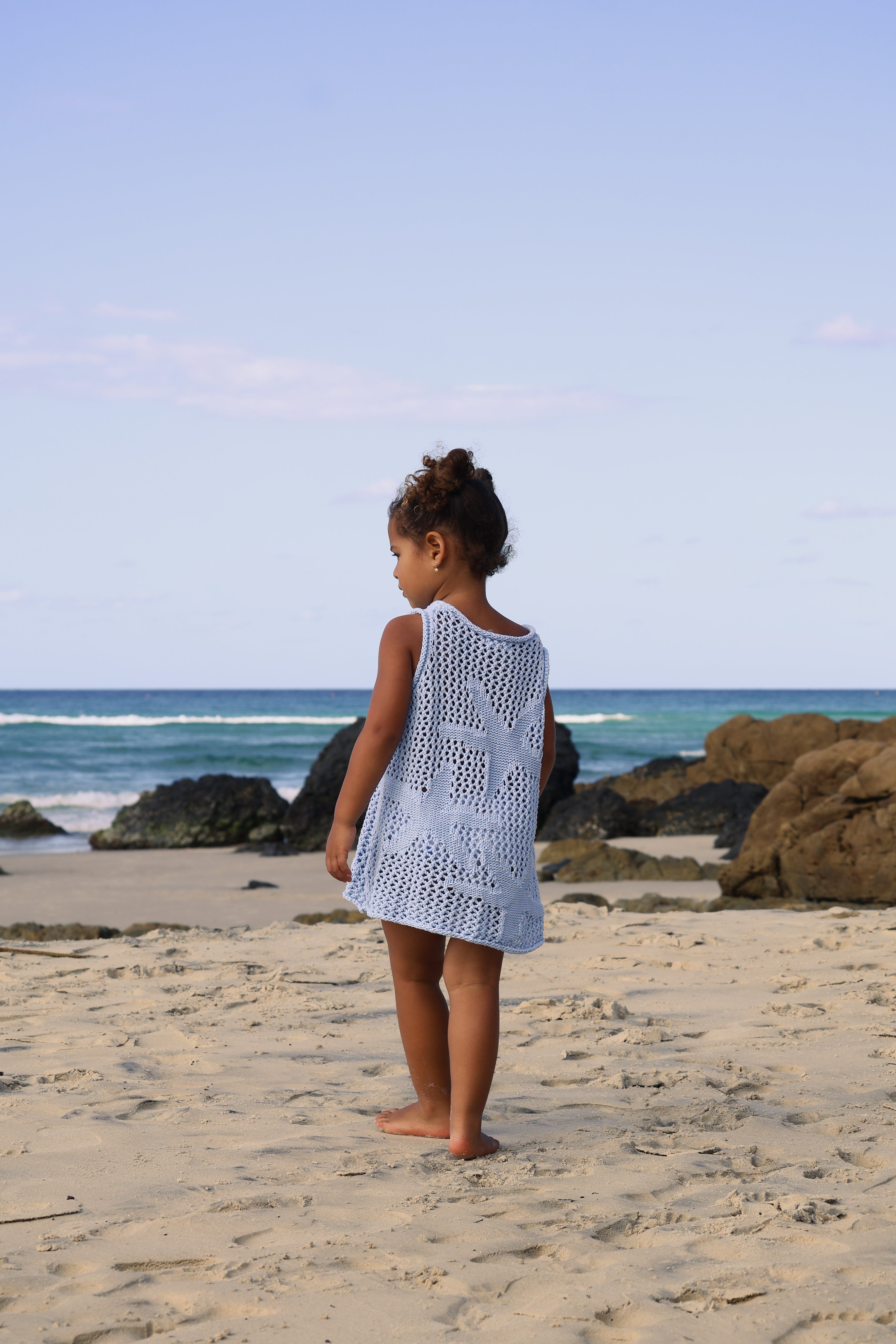 Crochet Sea-Star Dress | Sky