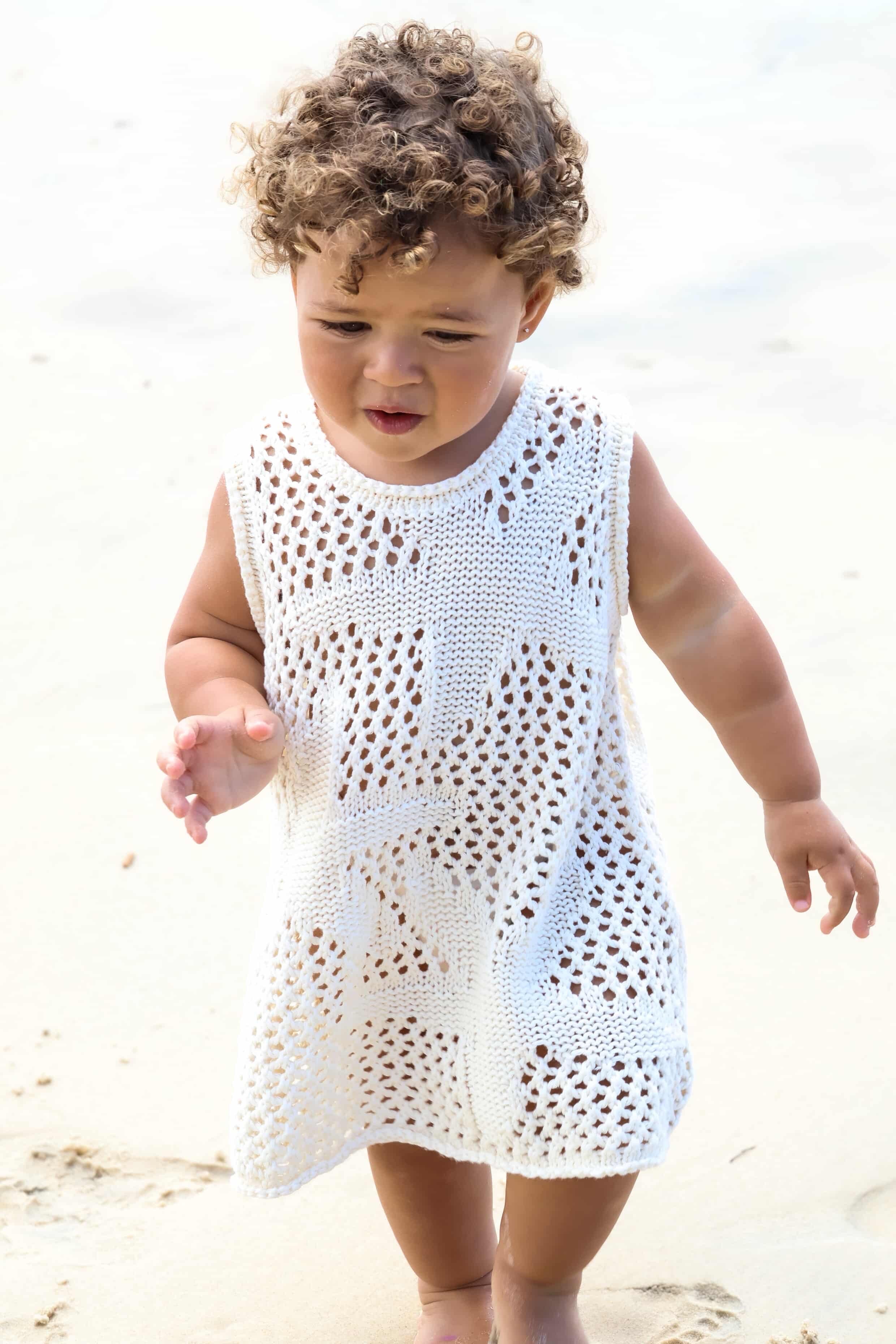 Crochet Sea-Star Dress | Natural