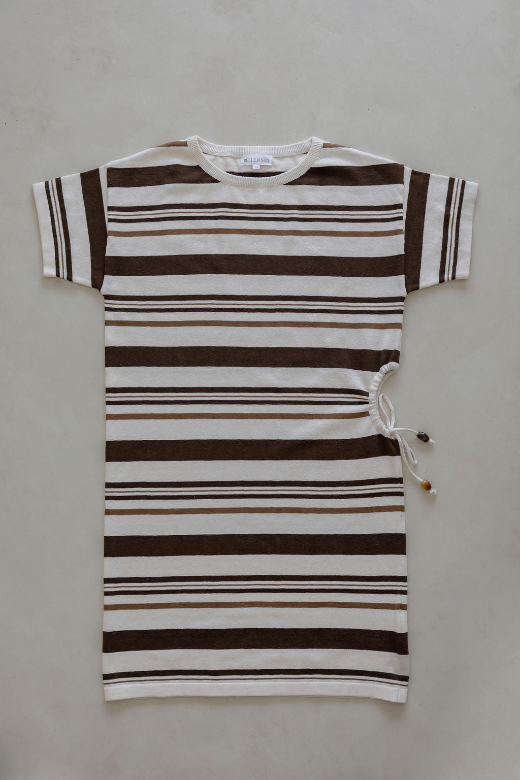 Woman's Keyhole Dress | Earth Stripe