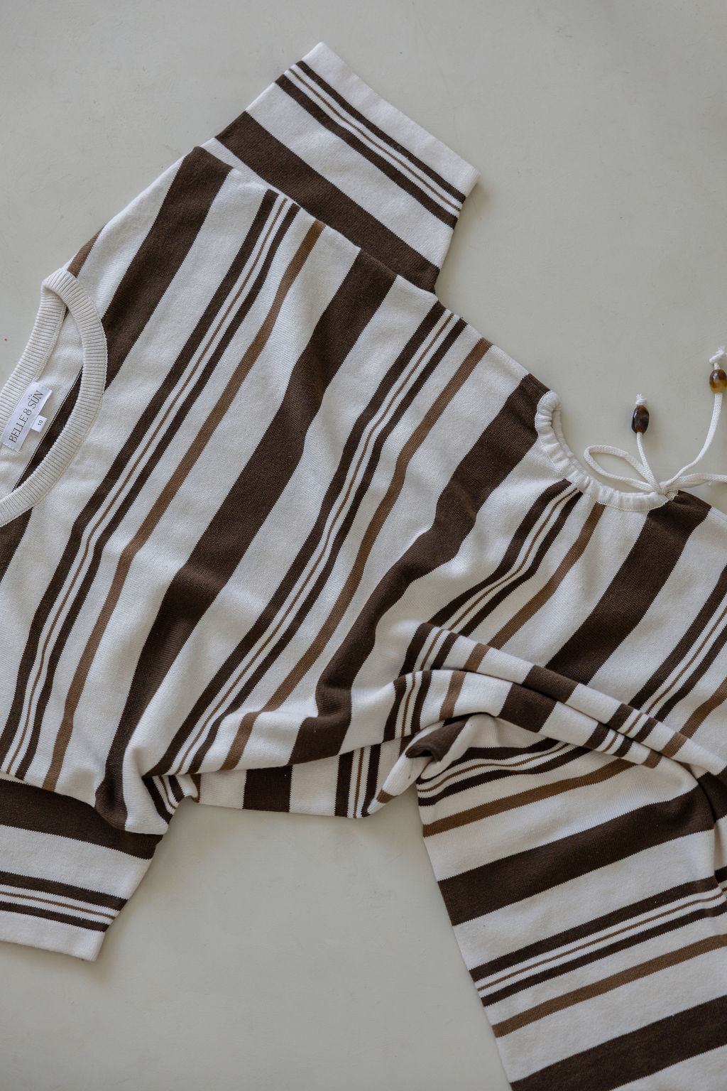 Woman's Keyhole Dress | Earth Stripe
