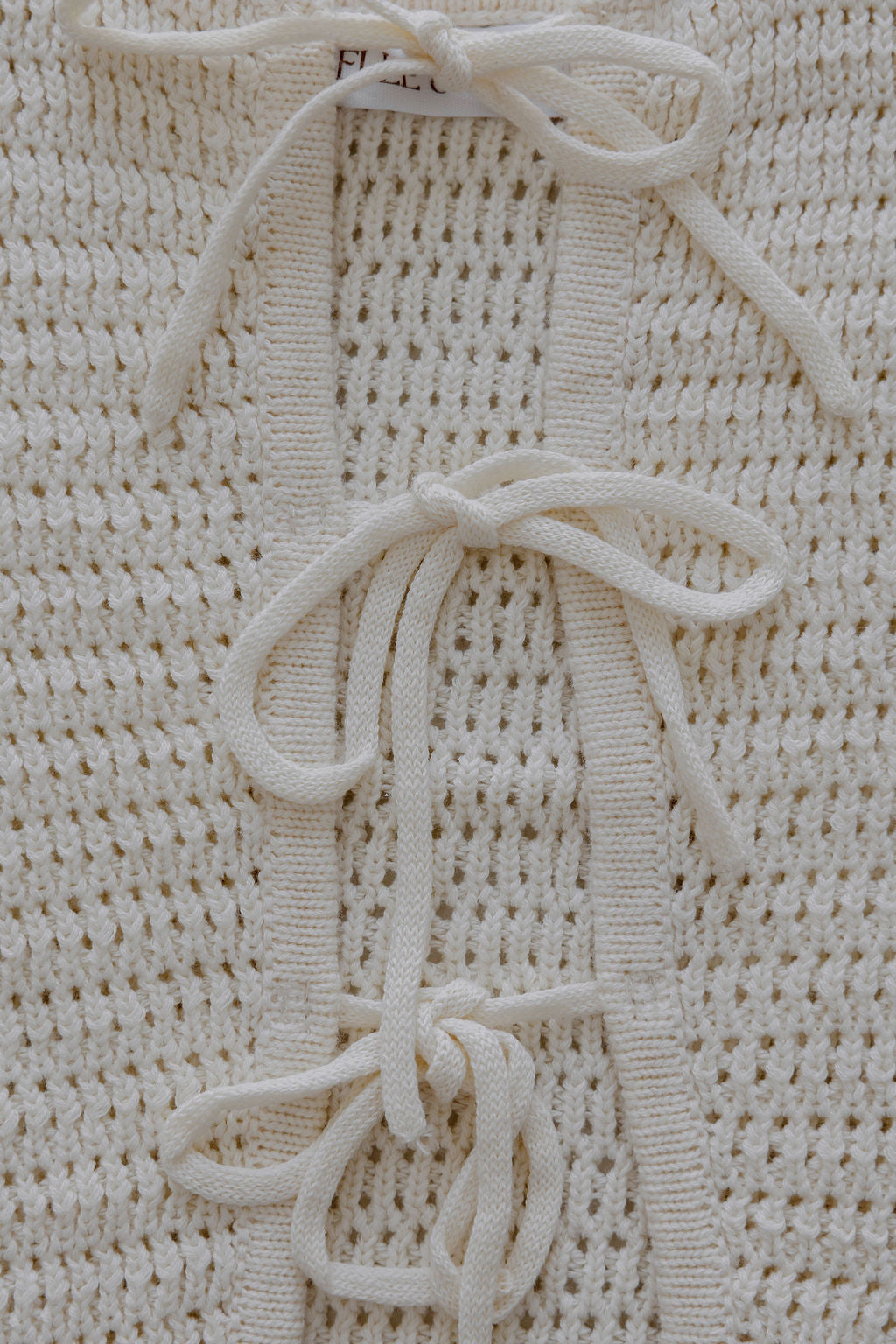 Crochet Tie-up Top | Natural