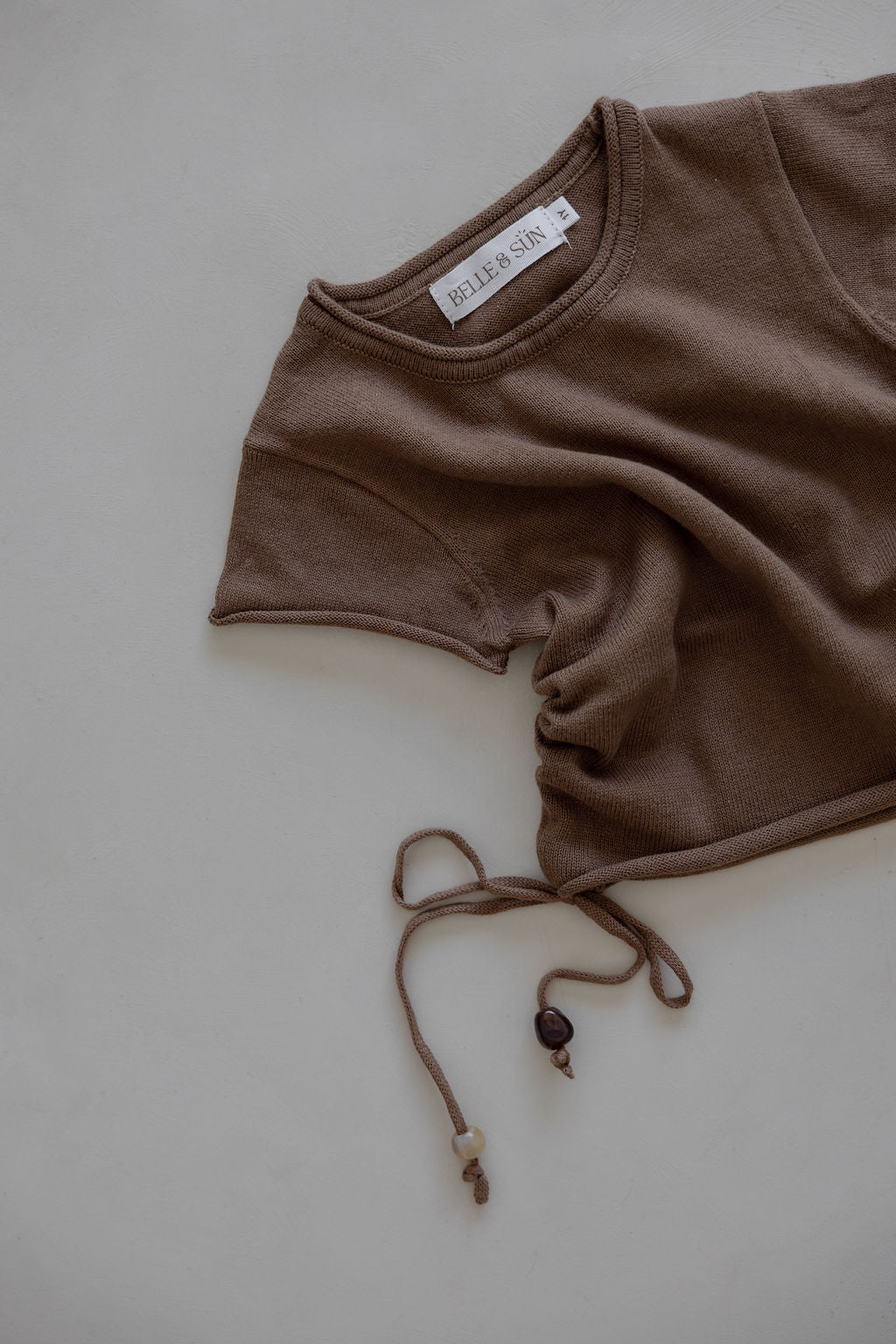 Gathered Knit Tshirt | Soil Beads