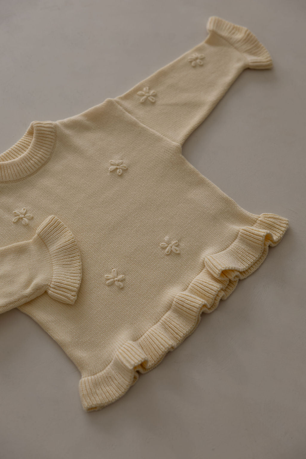 Knit Embroidery Pullover | Citrus