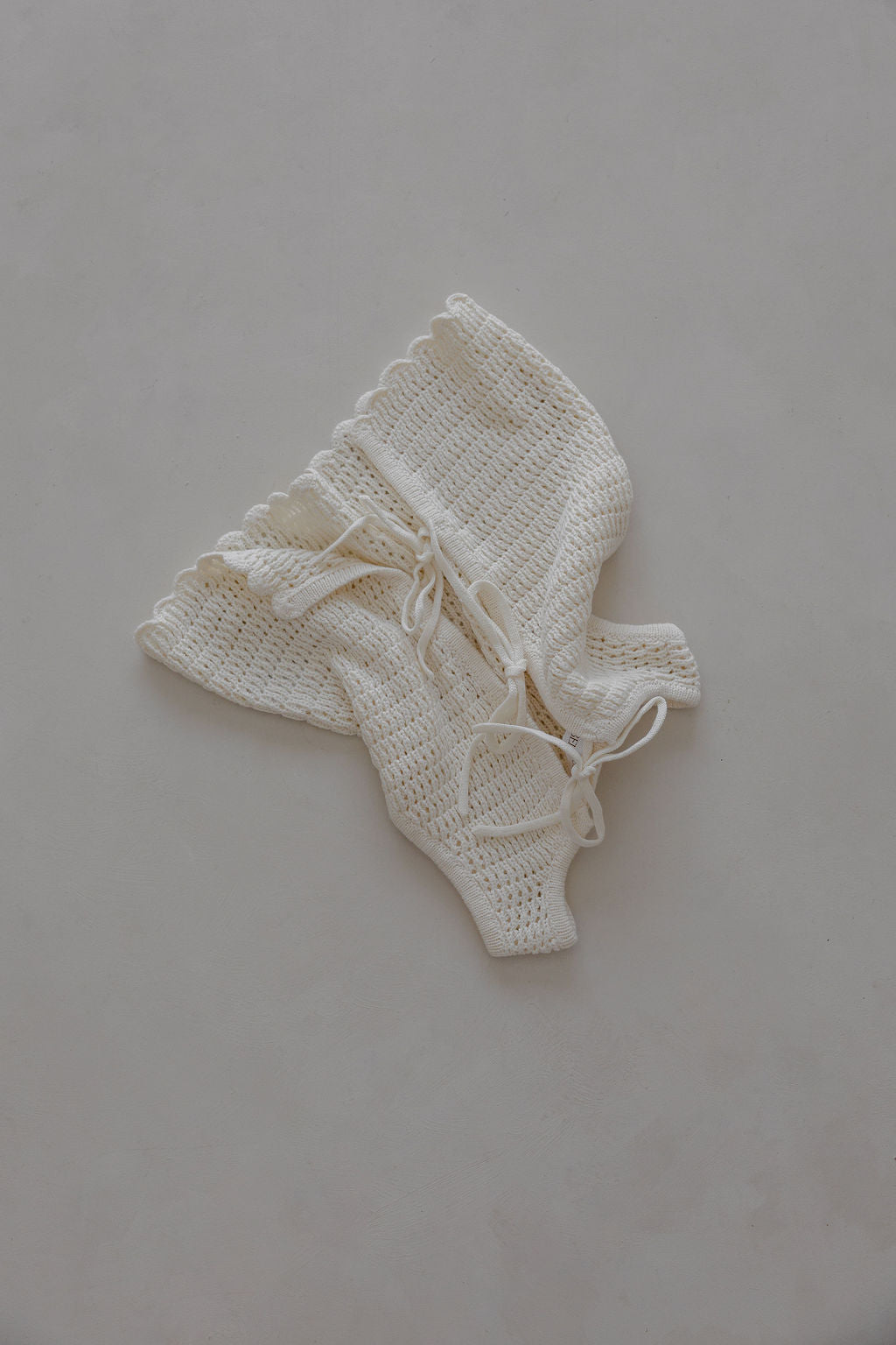 Crochet Tie-up Top | Natural