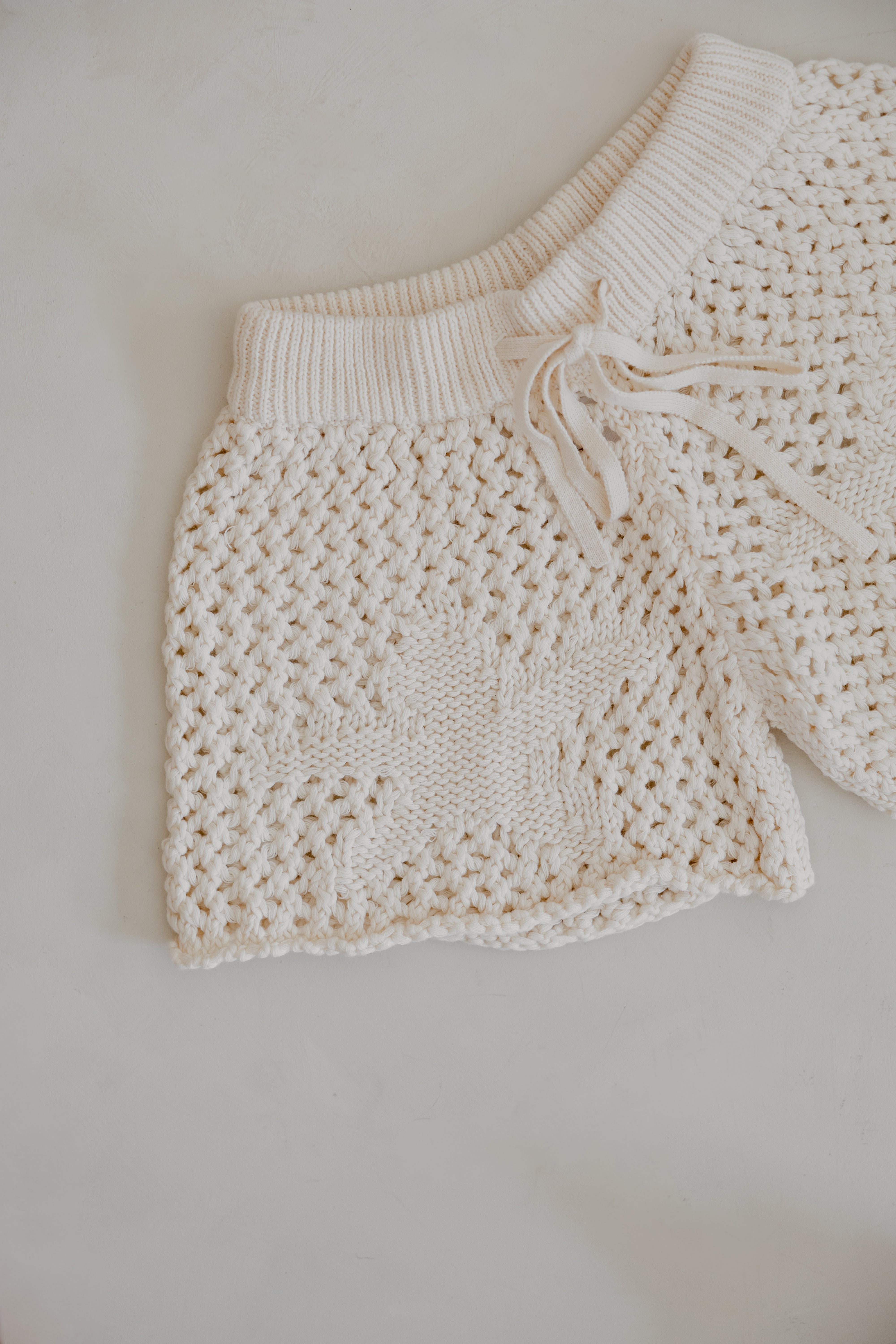Crochet Sea-Star Shorts | Natural