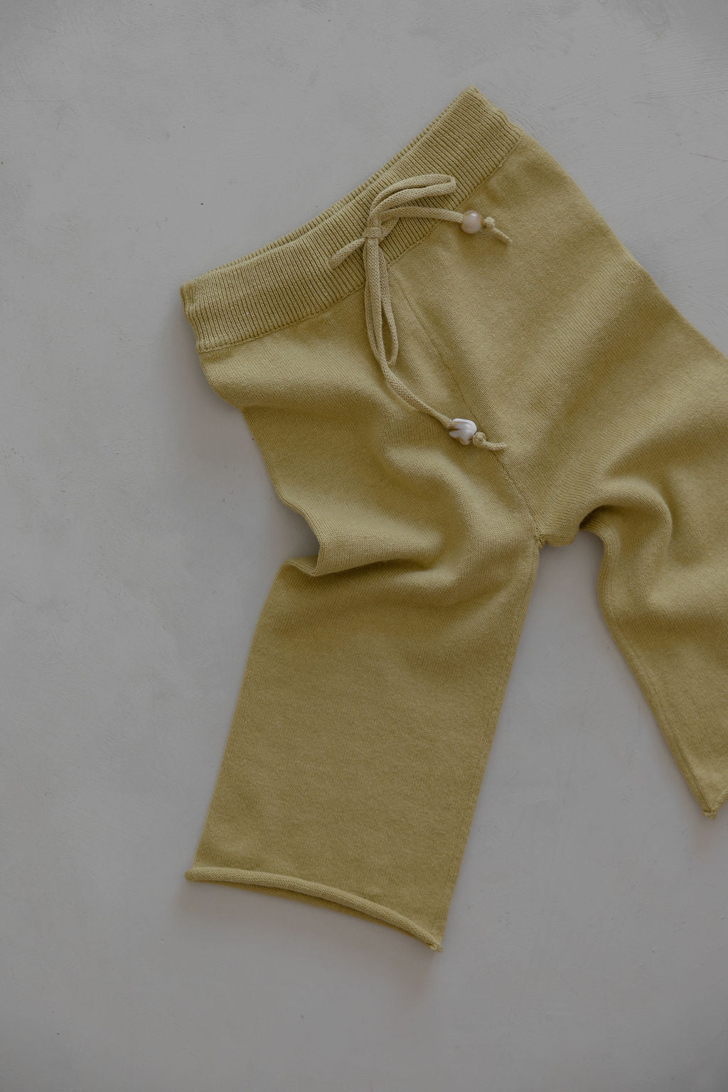 Gathered Knit Pants | Sour Melon Beads