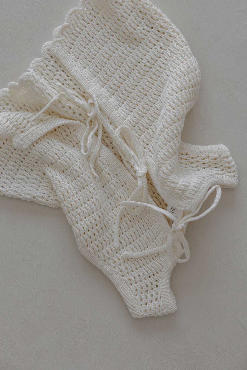 Crochet Tie-up Top | Natural