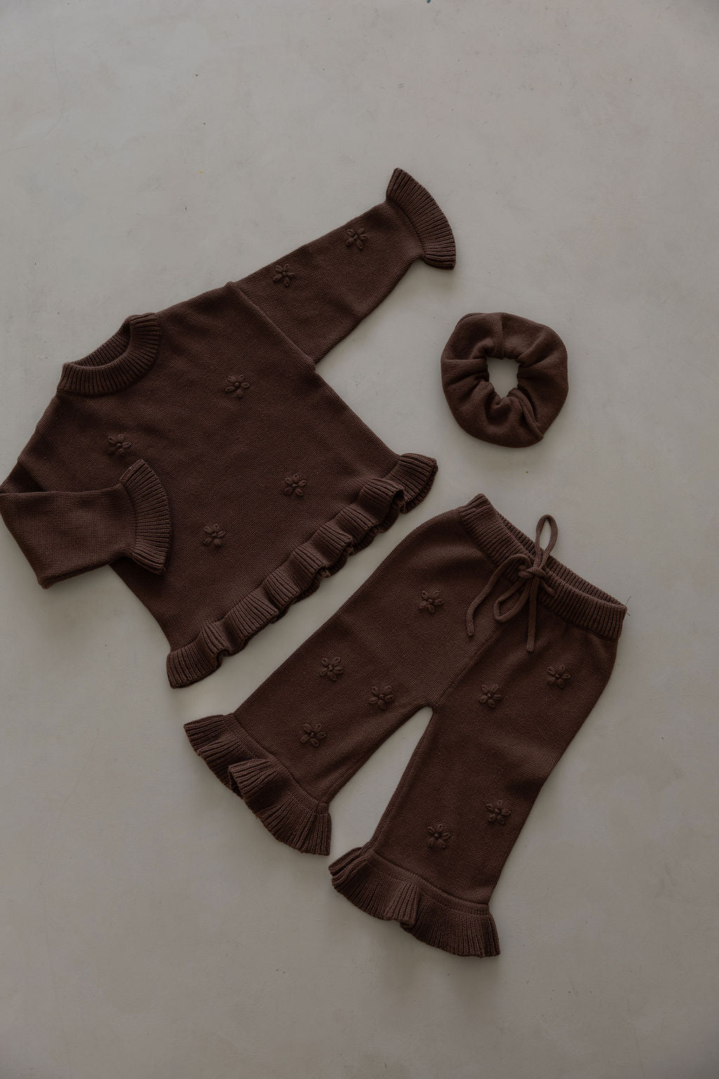 Frill Embroidery Pants | Cocoa