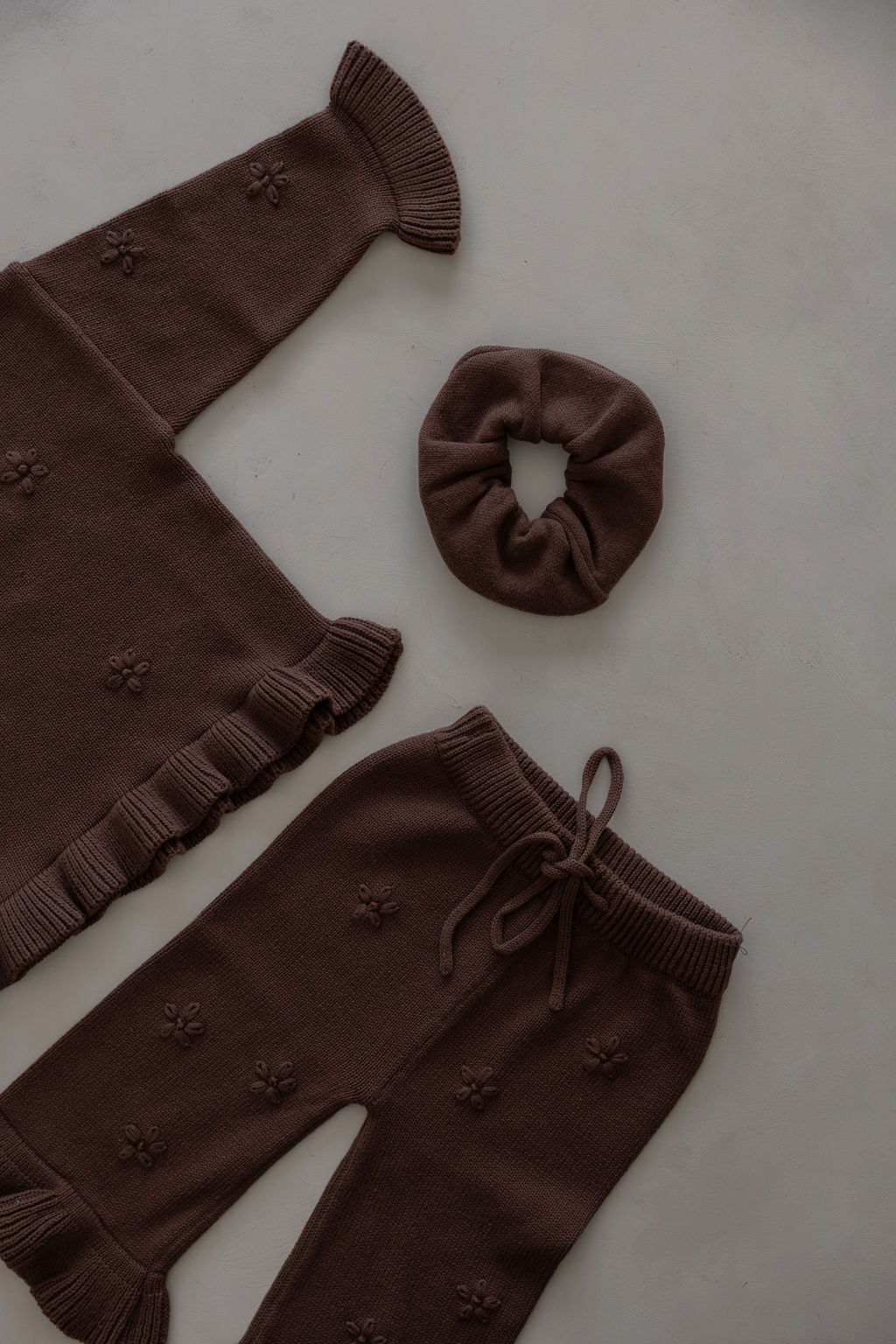 Knit Embroidery Pullover | Cocoa