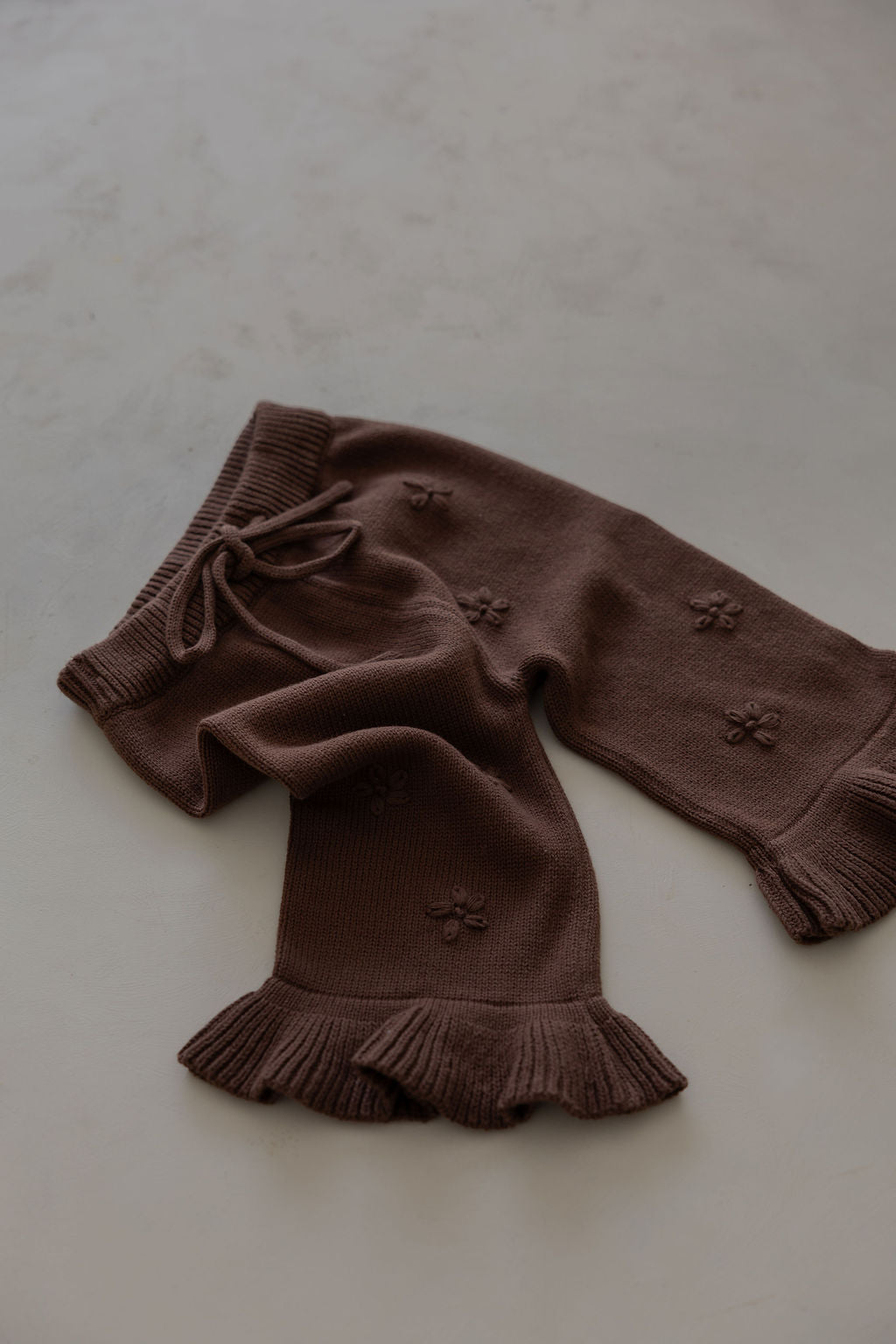 Frill Embroidery Pants | Cocoa
