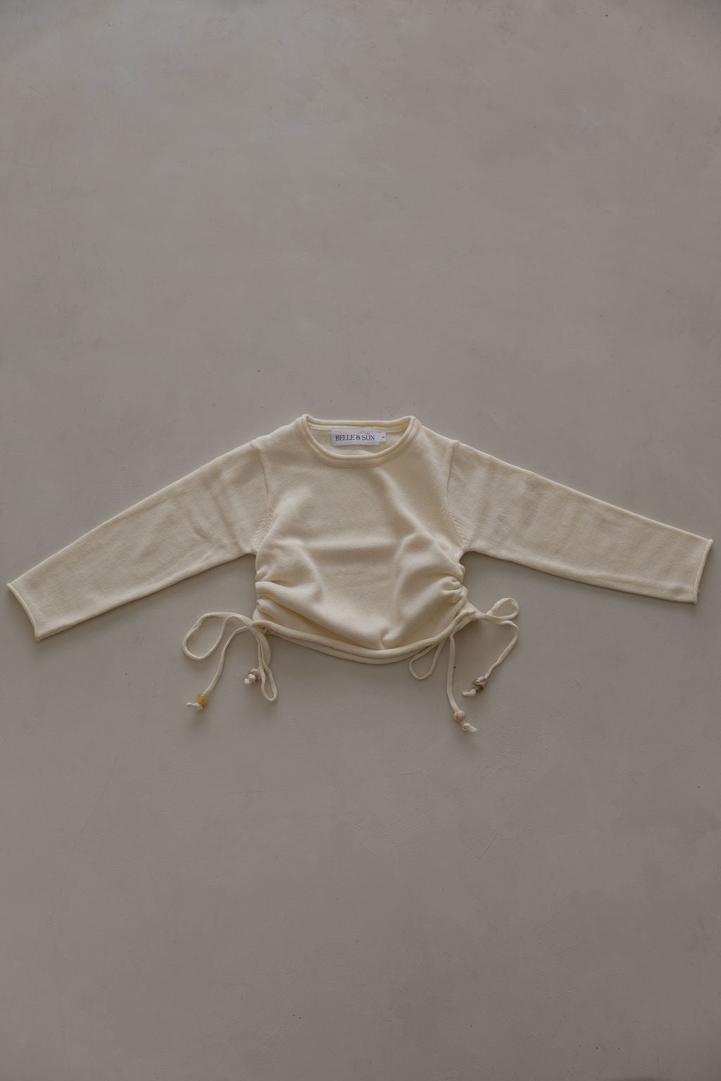 Gathered Top | Natural Beads