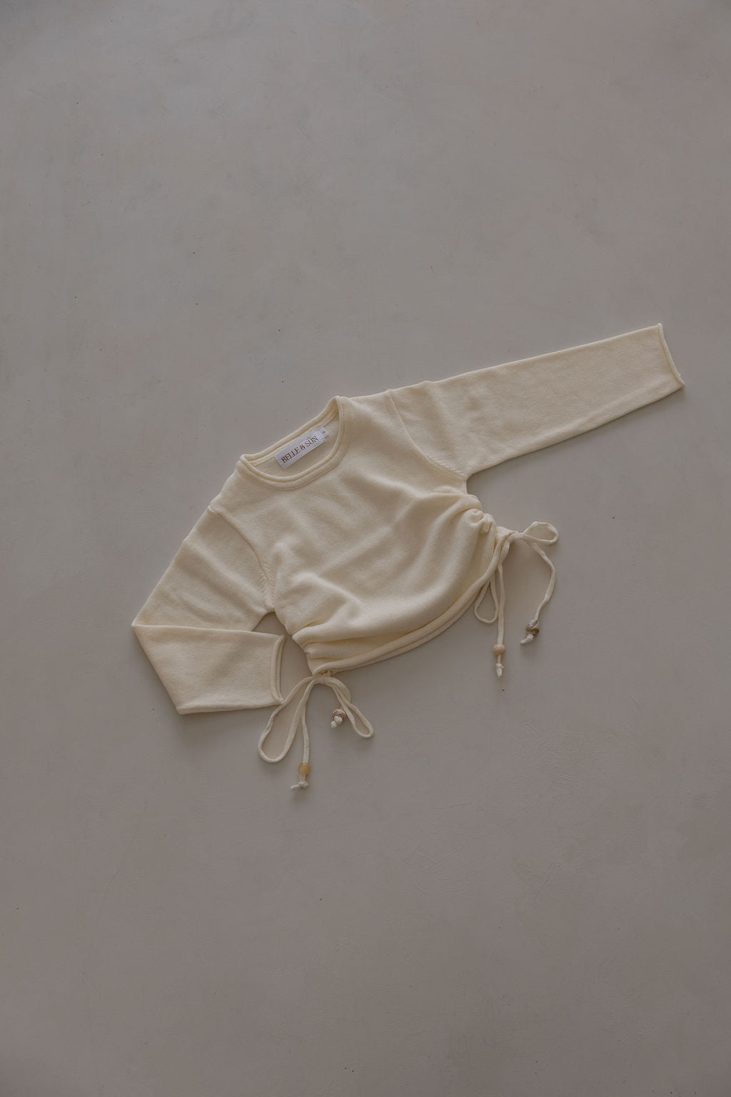Gathered Top | Natural Beads