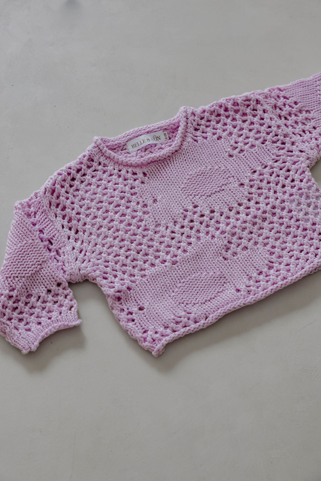Crochet Pullover | Mauve