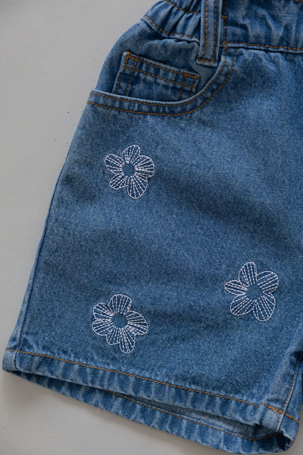 Denim Shorts | Flower