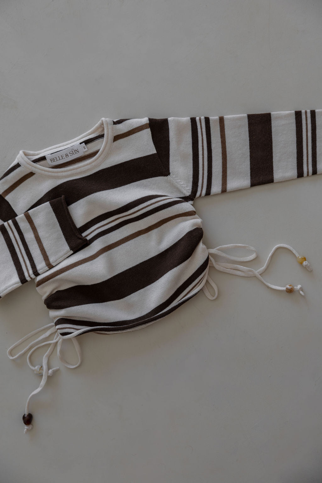 Gathered Pullover | Earth Stripe Beads