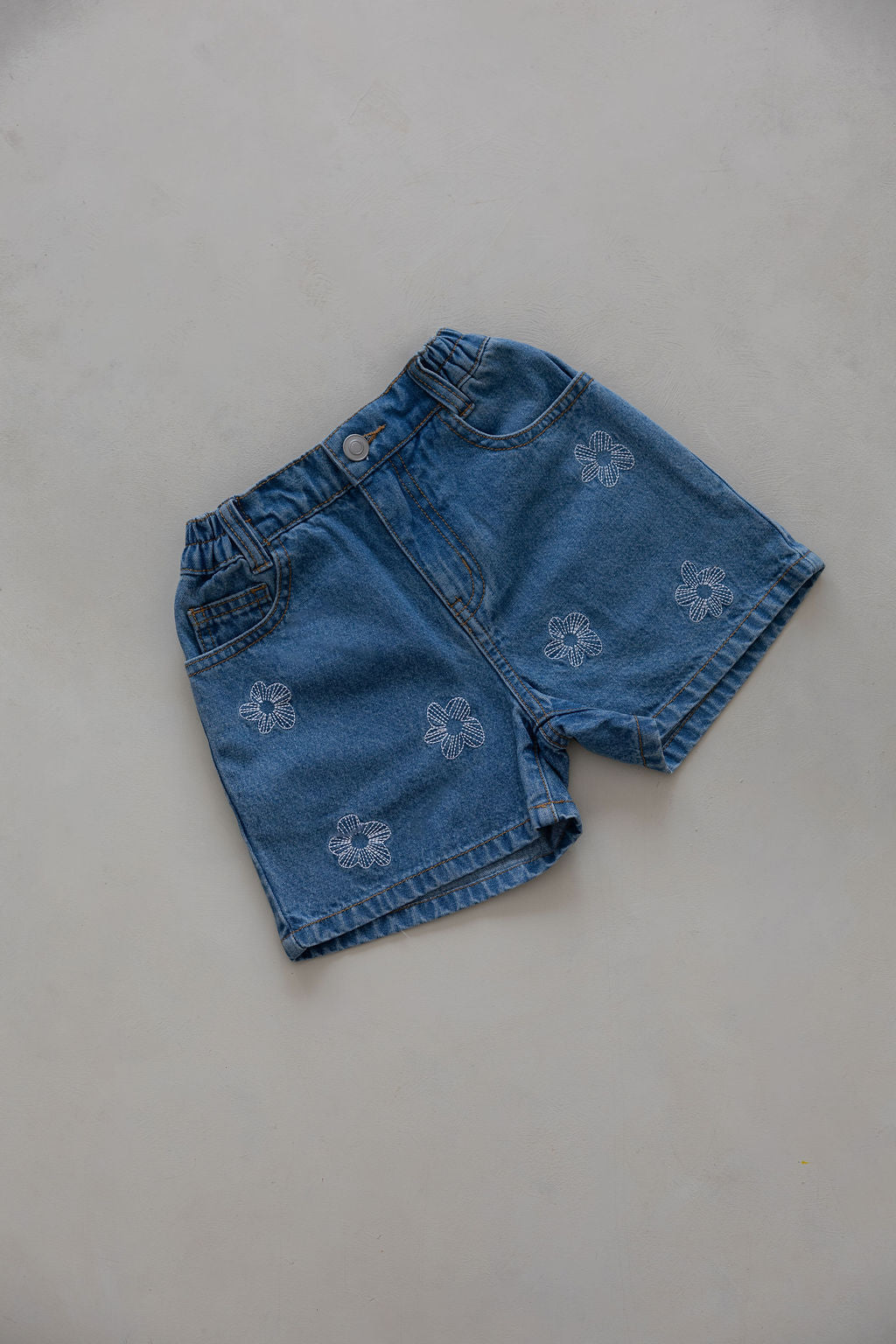 Denim Shorts | Flower