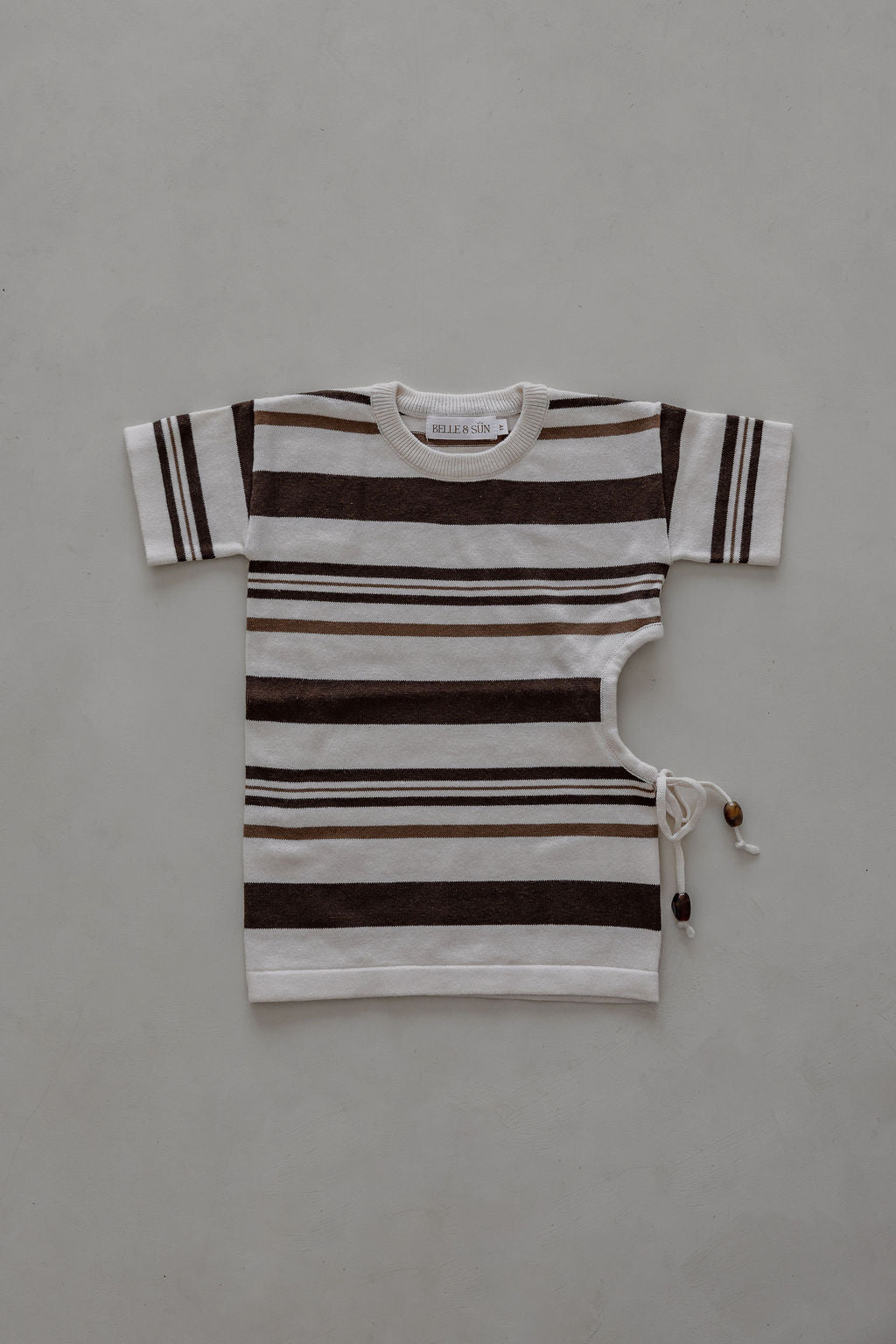 Keyhole Dress | Earth Stripe