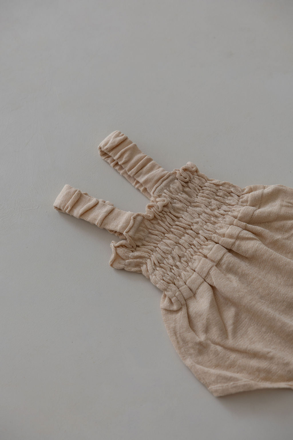 Linen Romper | Wheat