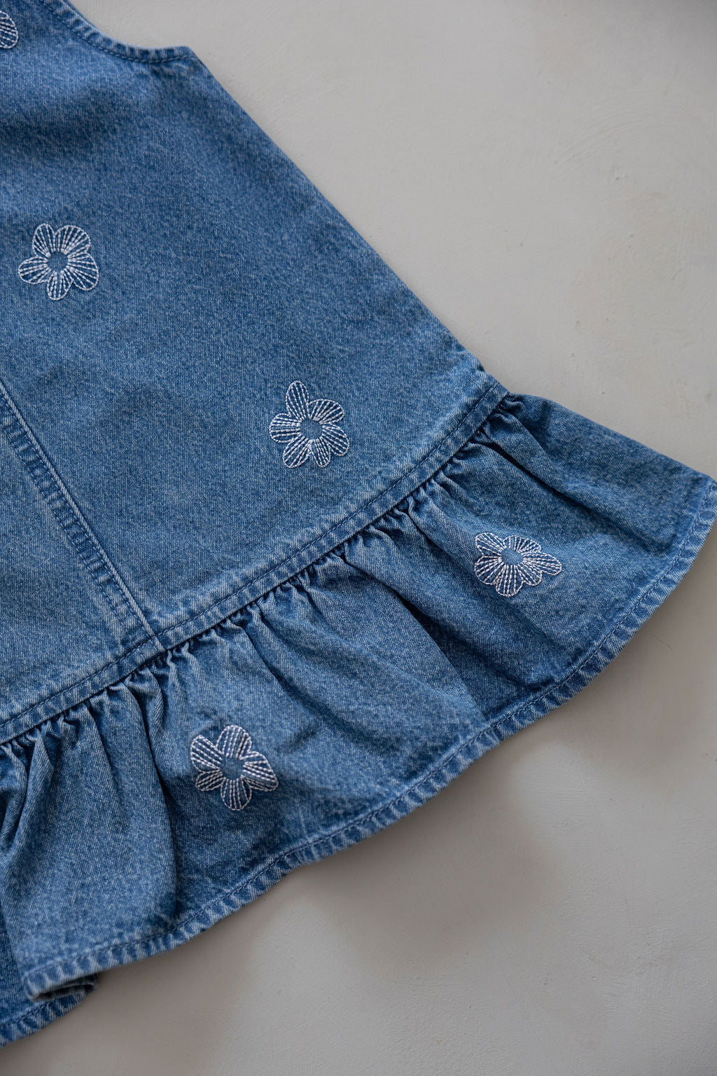Denim Dress | Flower