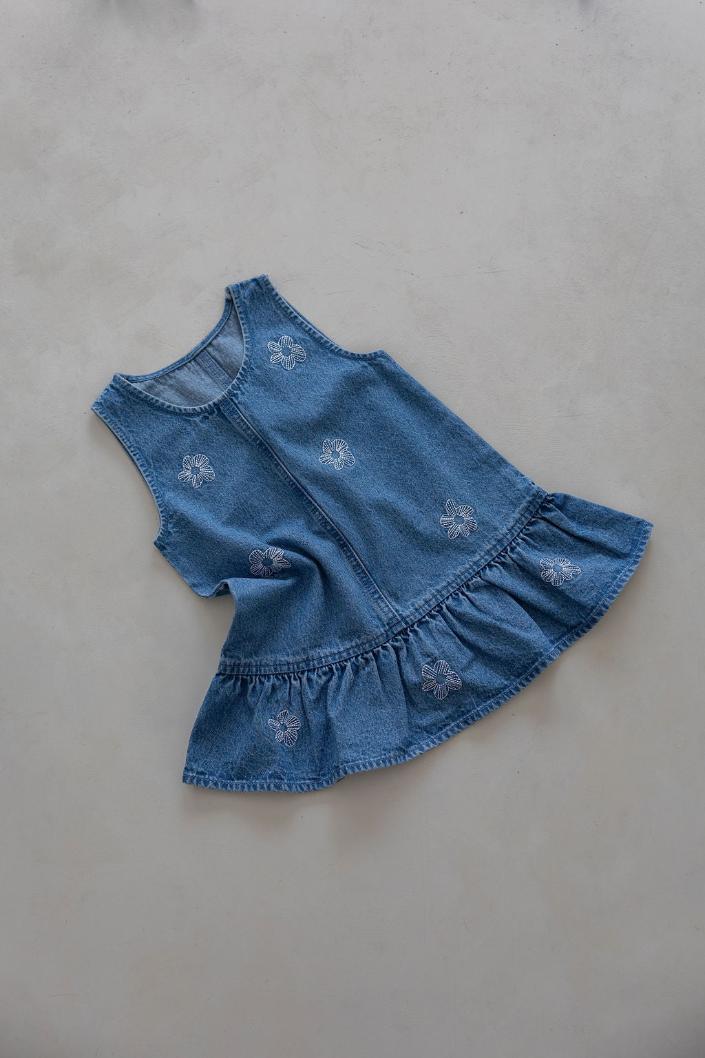 Denim Dress | Flower