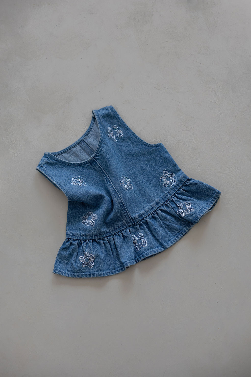 Denim Top | Flower