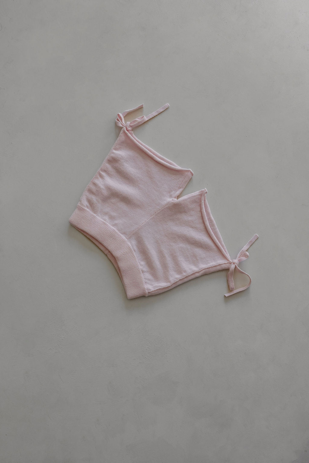 Gathered Knit Shorts | Pink Sky