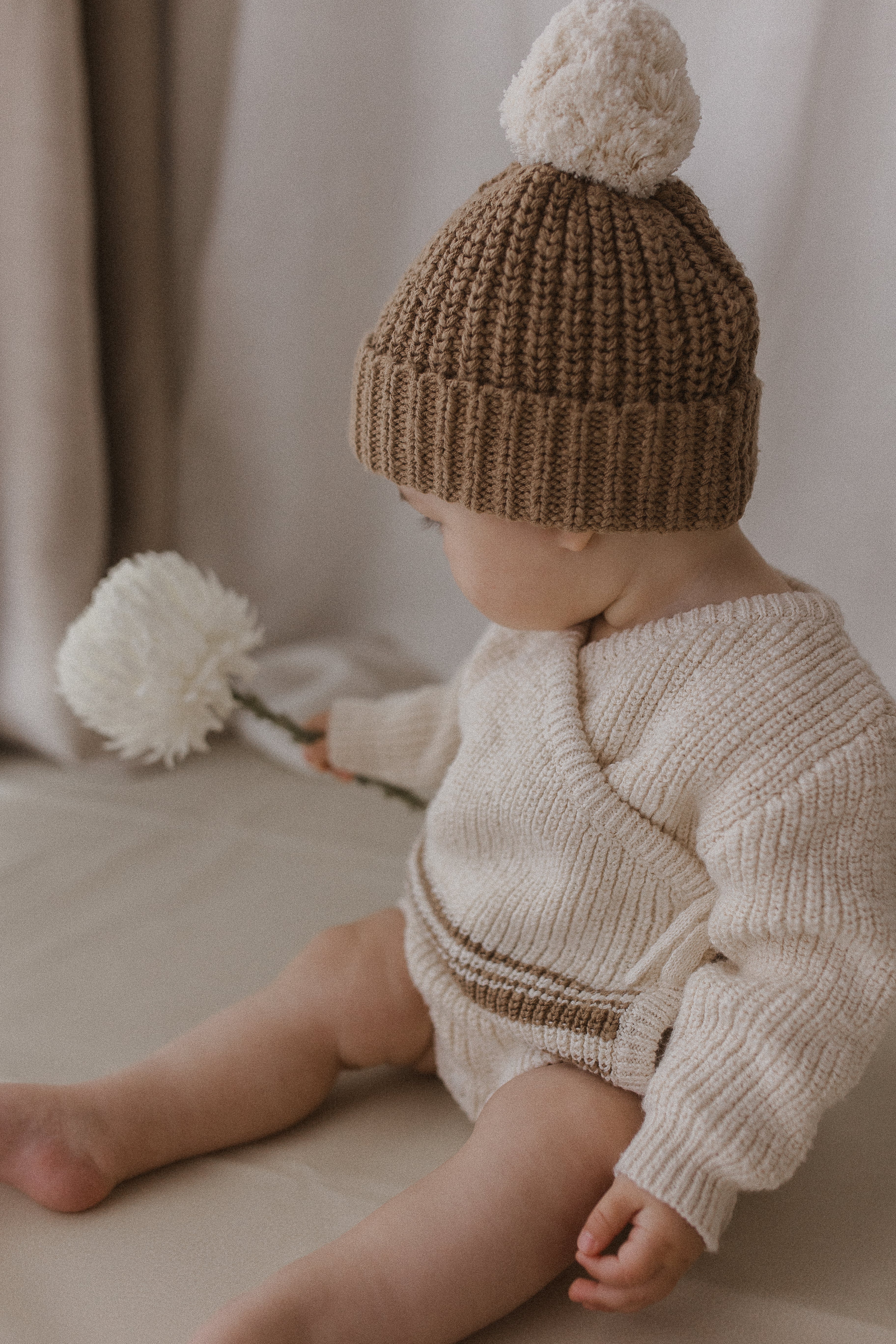 Kimono Romper | Textured Stripe