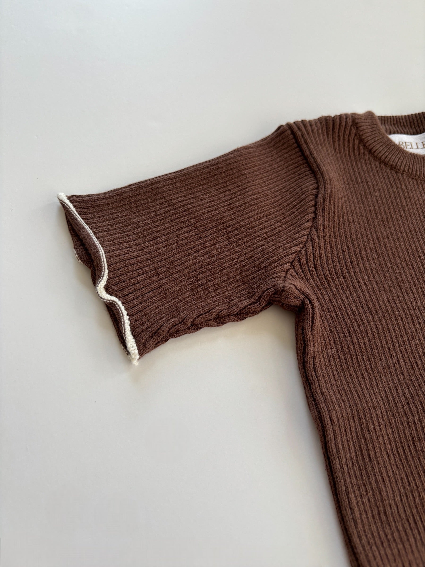 Crochet Pullover | CACAO BROWN