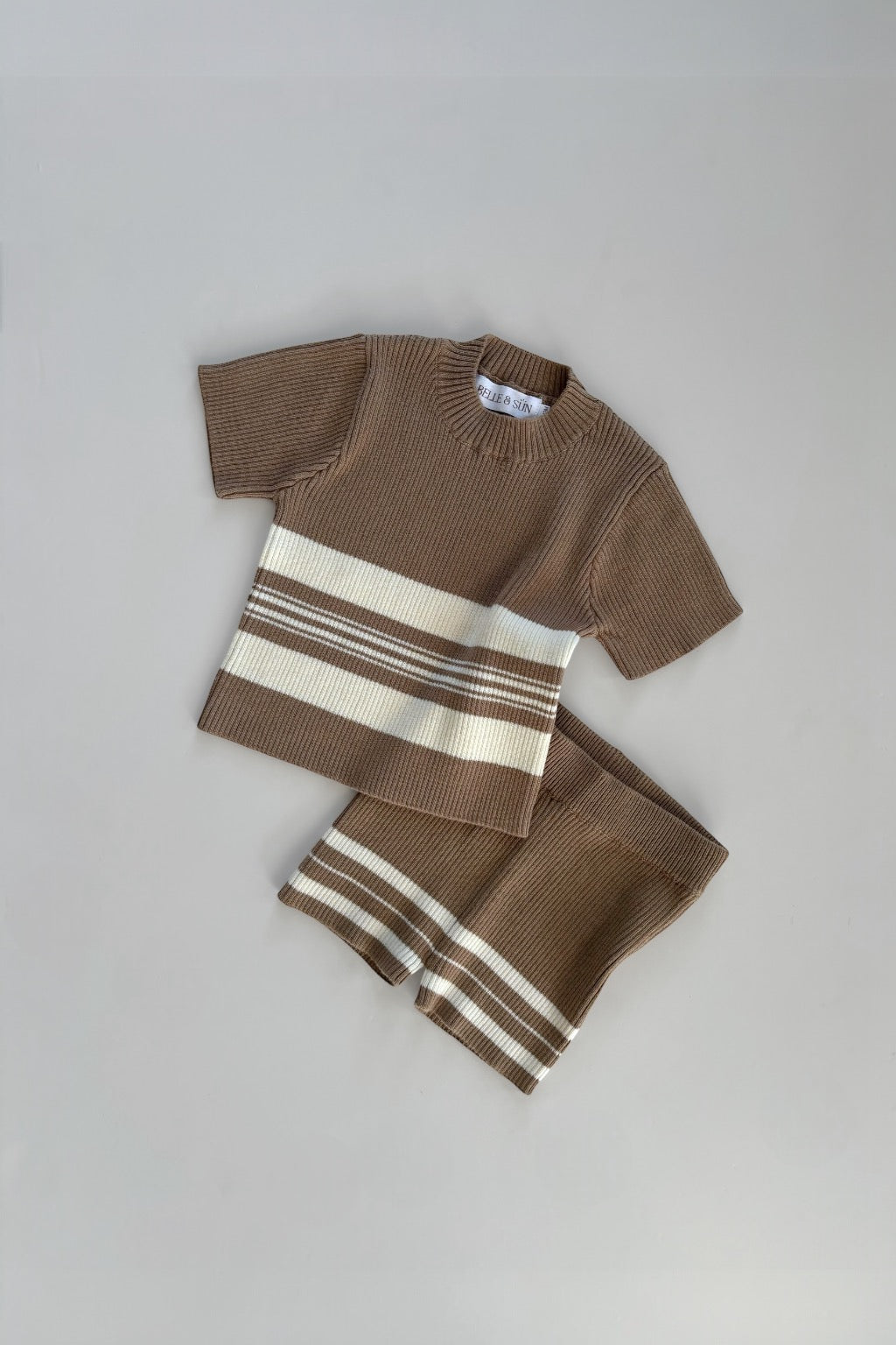 Rib Stripe Tee | Cedar