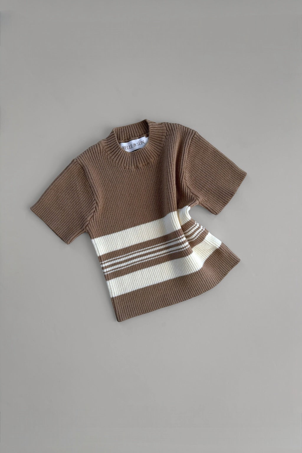Rib Stripe Tee | Cedar