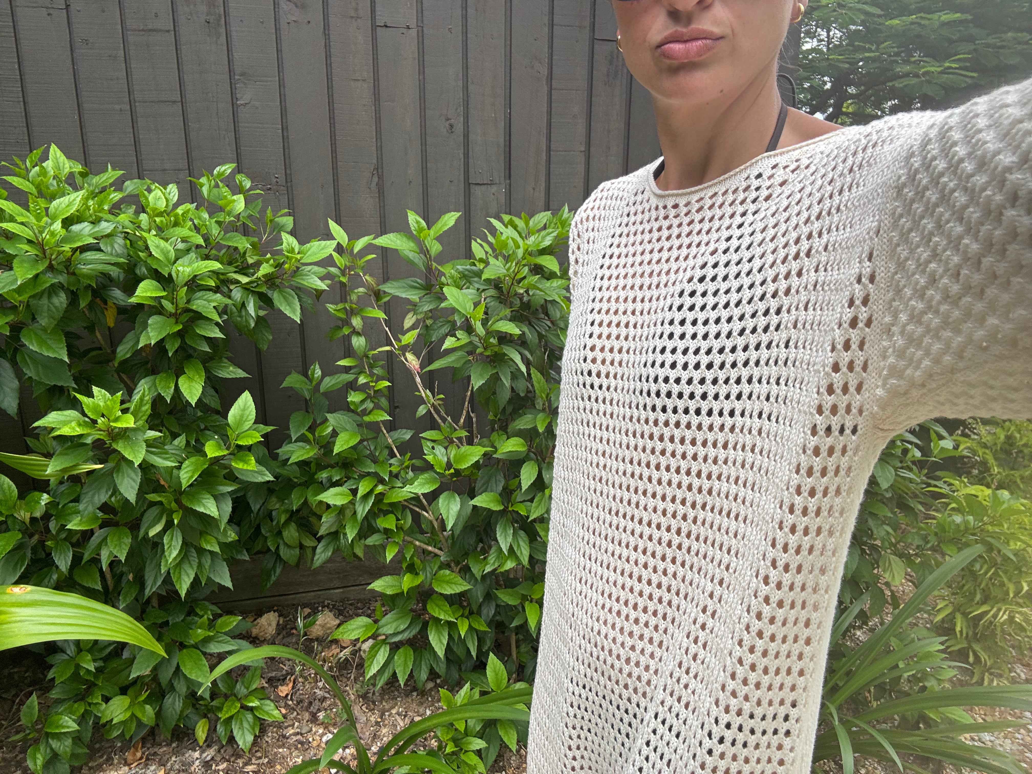 Woman's Crochet Beach Dress | Natural