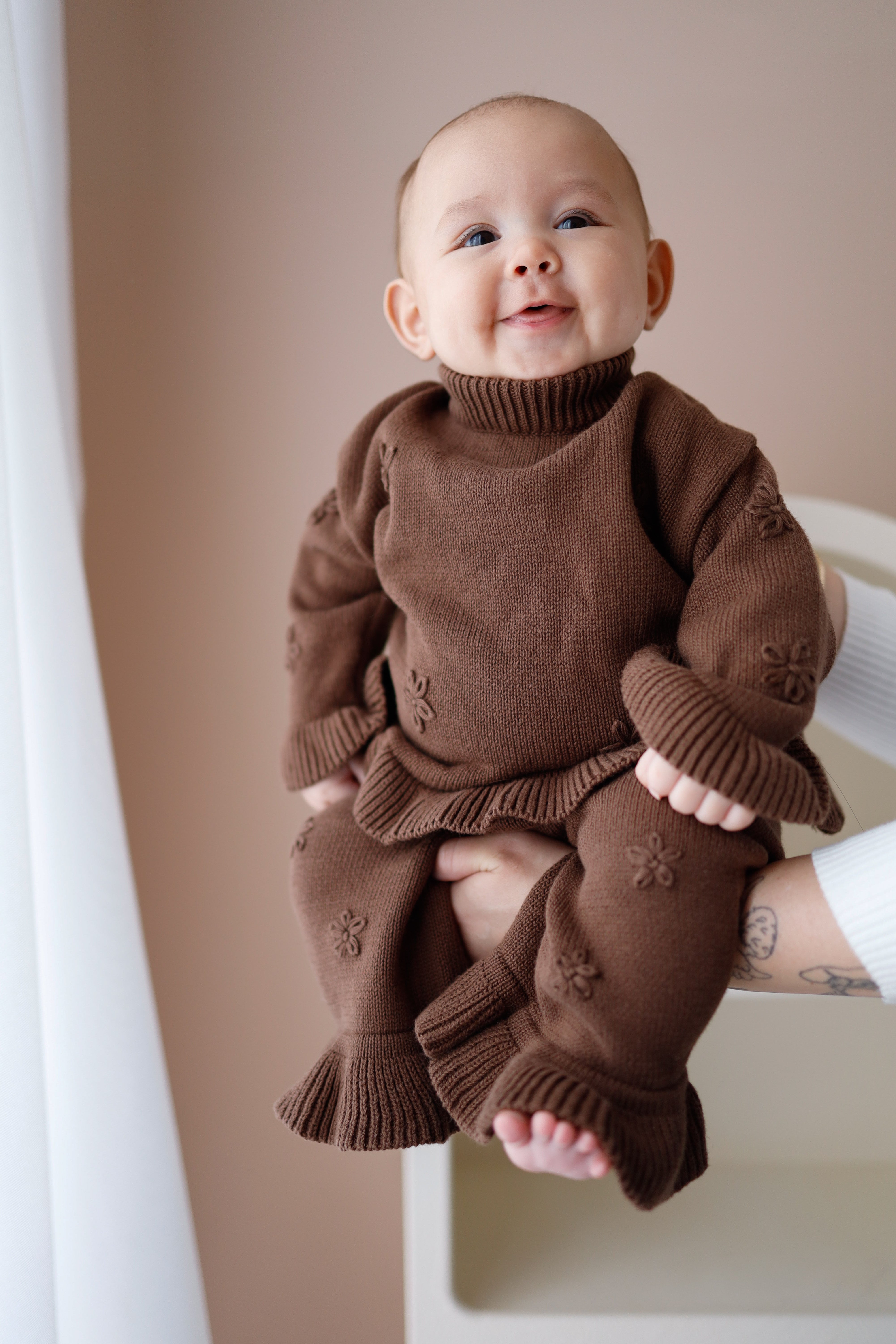 Frill Embroidery Pants | Cocoa