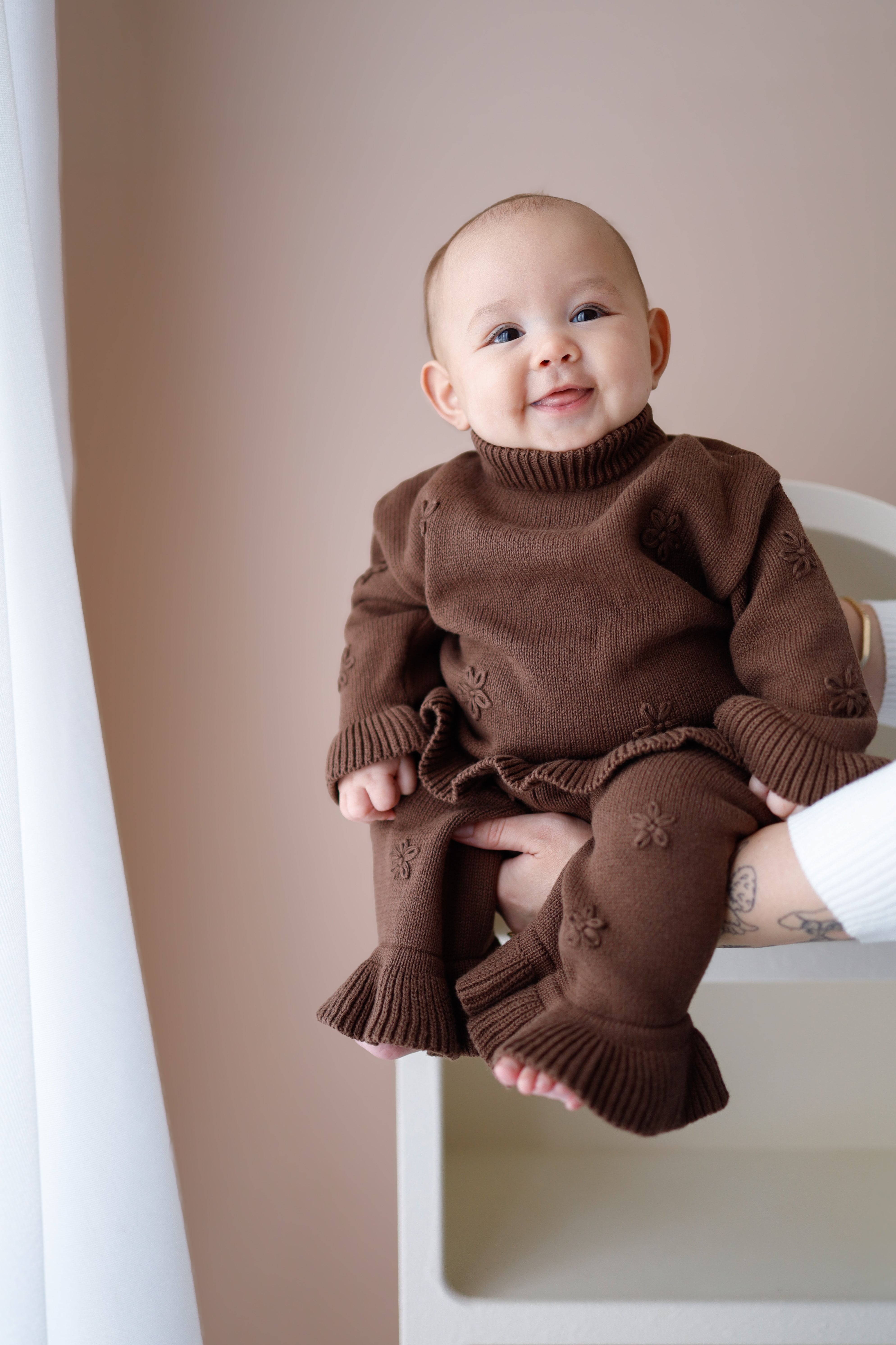 Frill Embroidery Pants | Cocoa