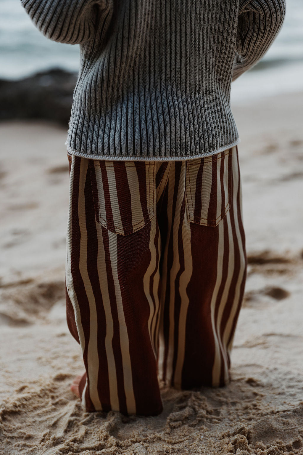 Denim Jeans | Wavy Stripe