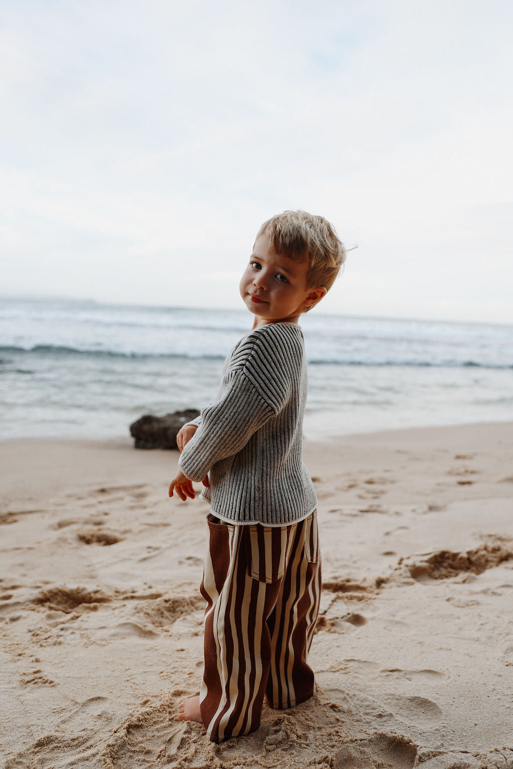Denim Jeans | Wavy Stripe