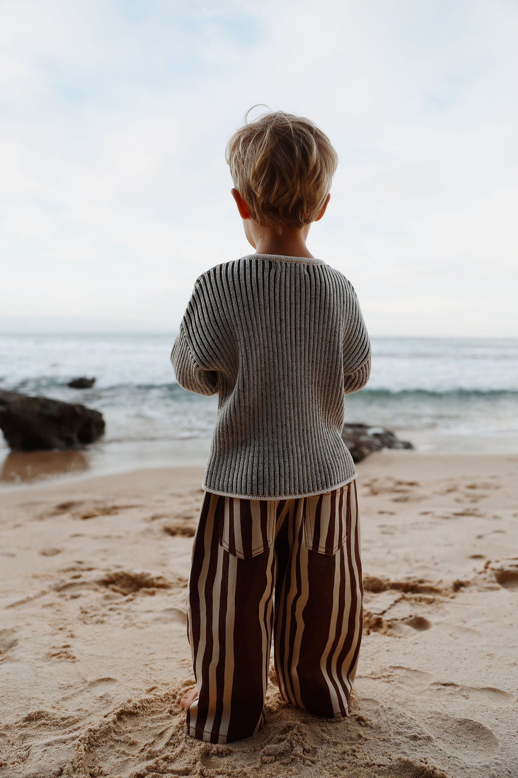Denim Jeans | Wavy Stripe