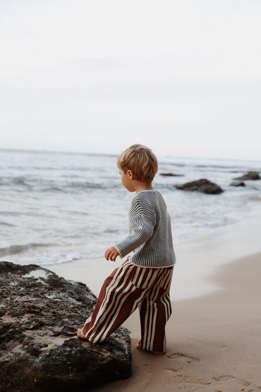Denim Jeans | Wavy Stripe