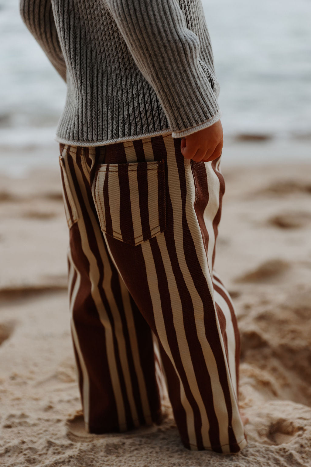 Denim Jeans | Wavy Stripe