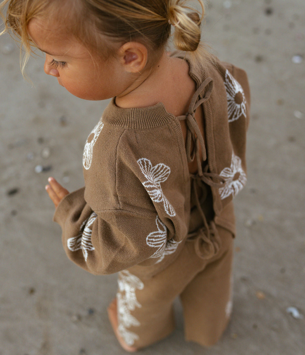 Tie-up Top | Cocoa Flower