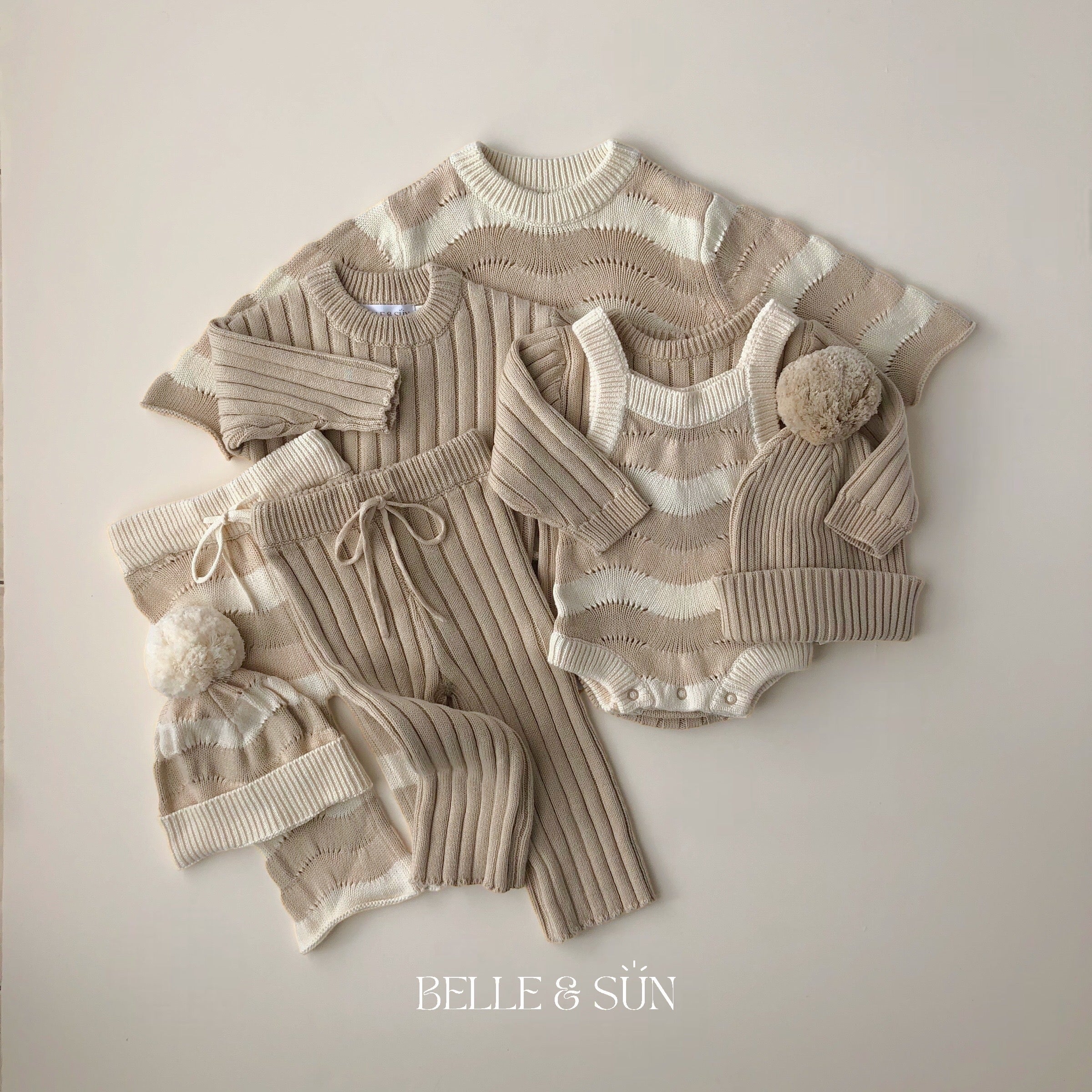 Wave Pullover | Trio Sand – Belleandsun