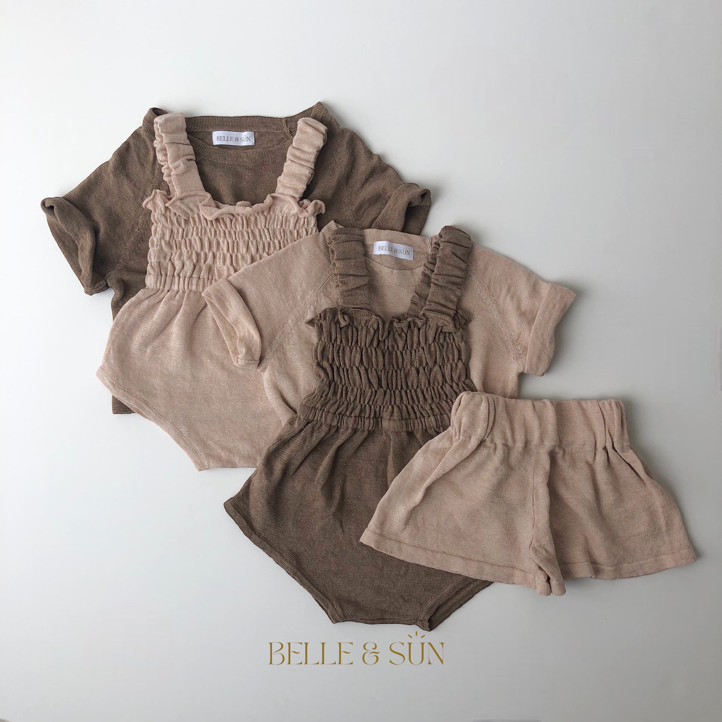 Linen Romper | Wheat