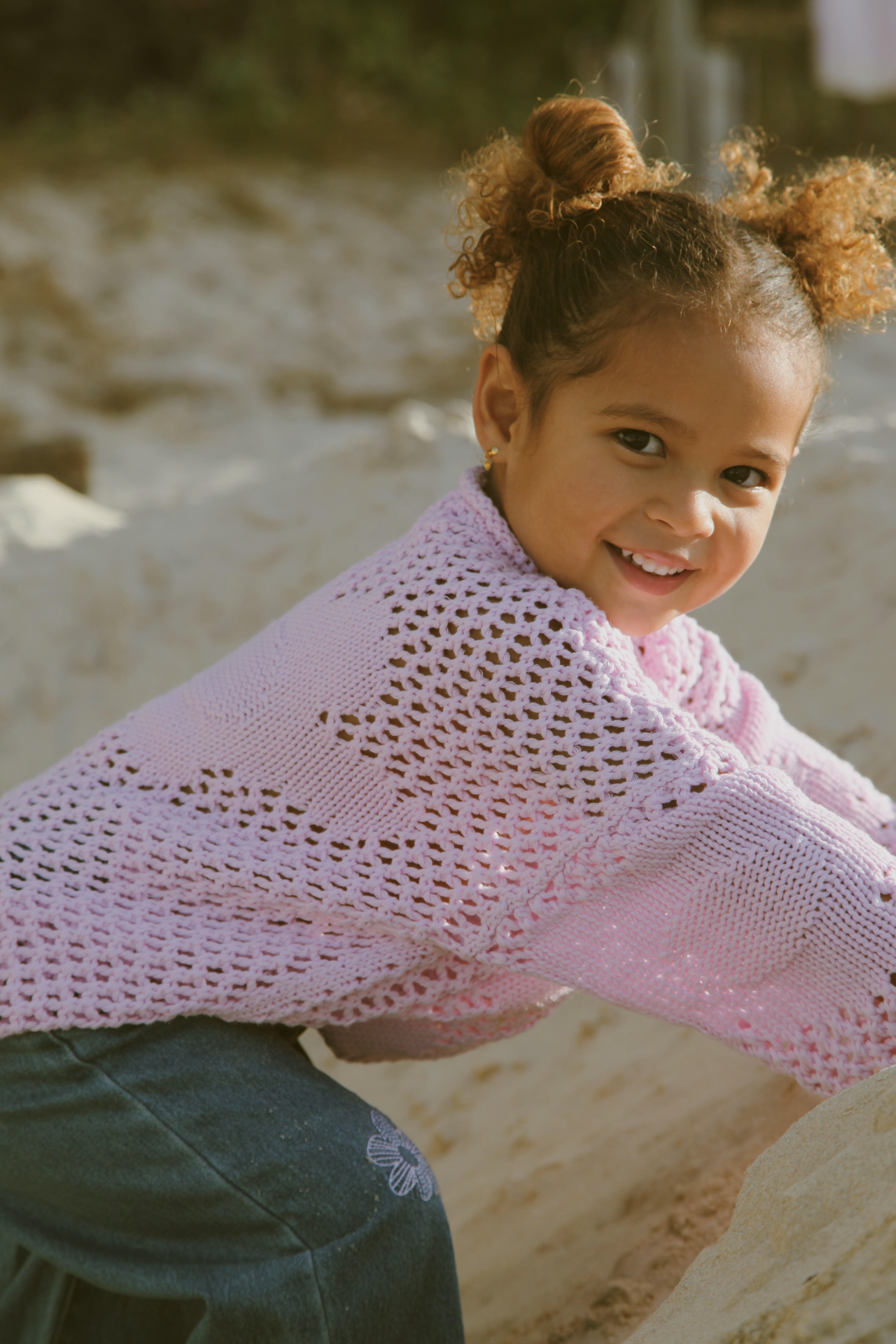 Crochet Pullover | Mauve