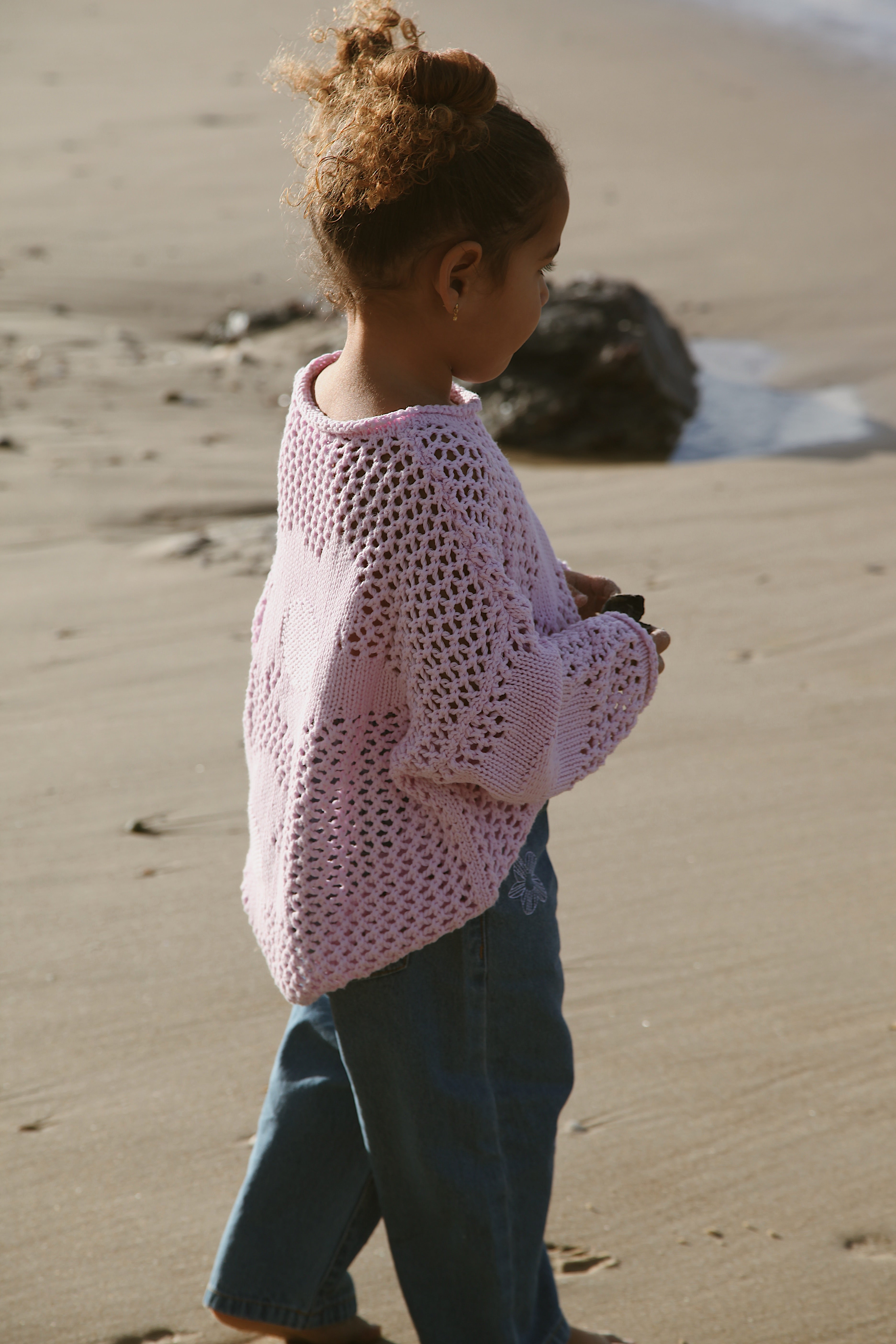 Crochet Pullover | Mauve