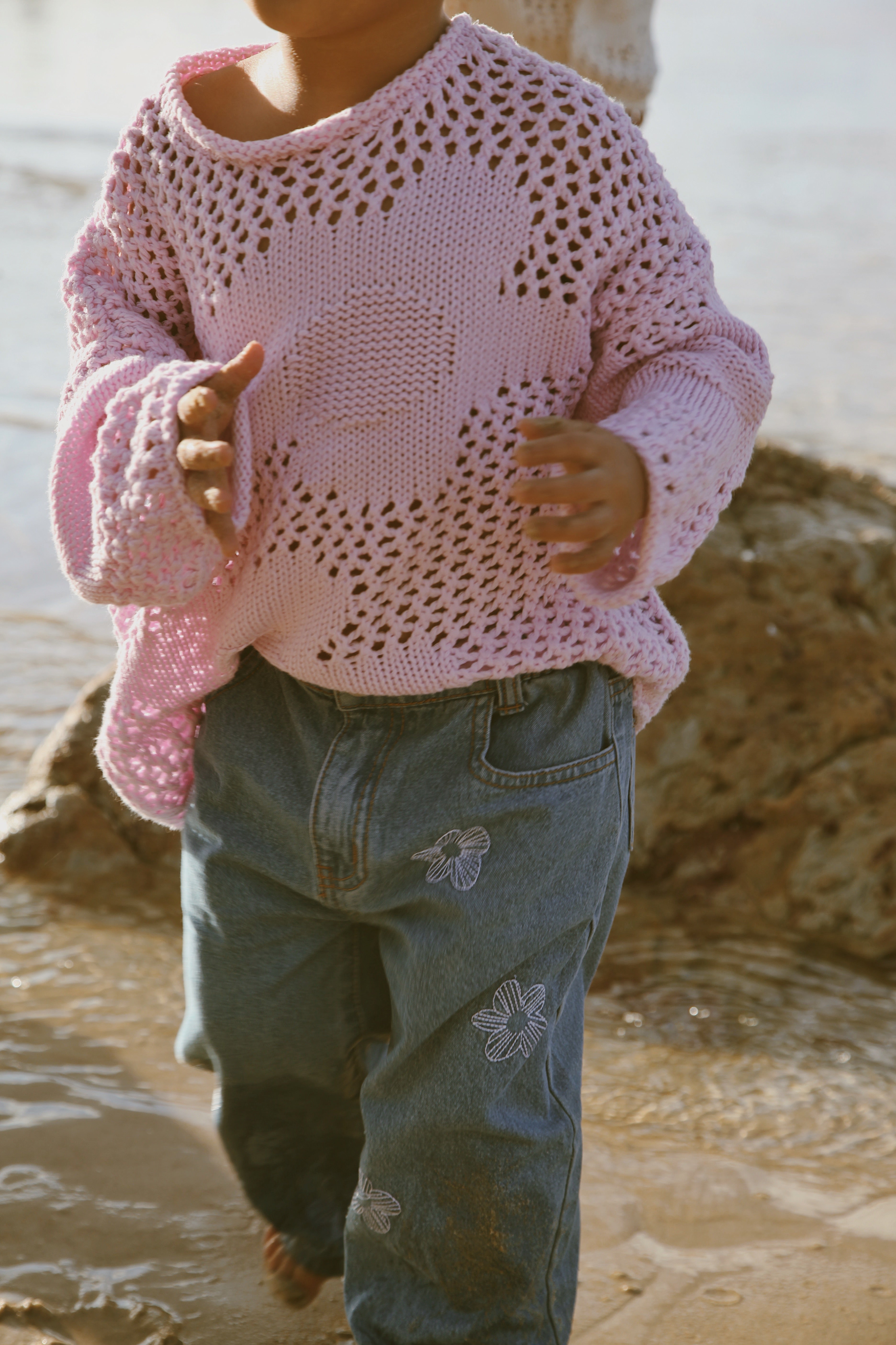 Crochet Pullover | Mauve