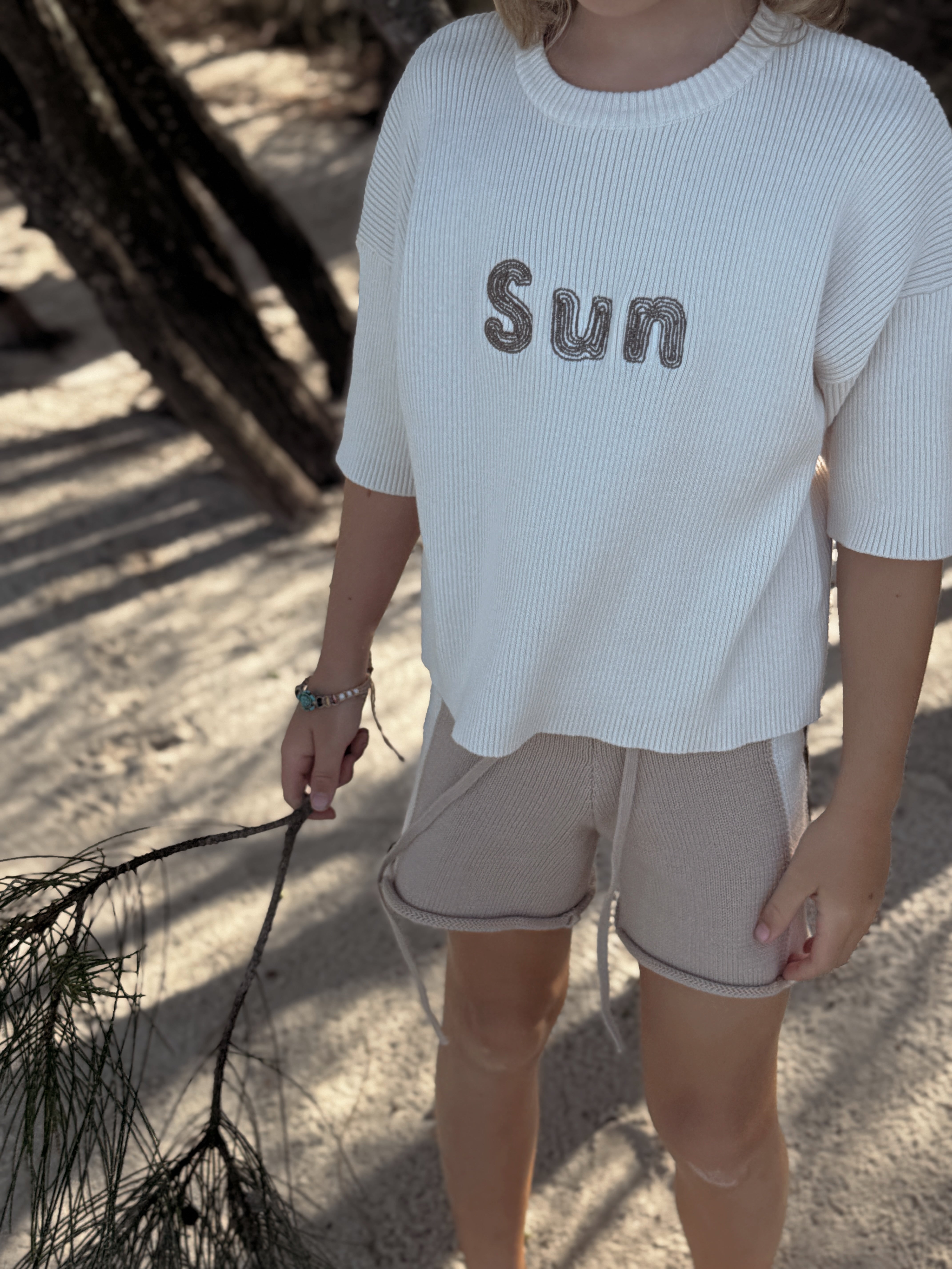 Sun Tee | Natural White