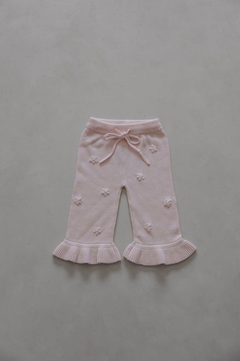 Frill Embroidery Pants | Pink Sky