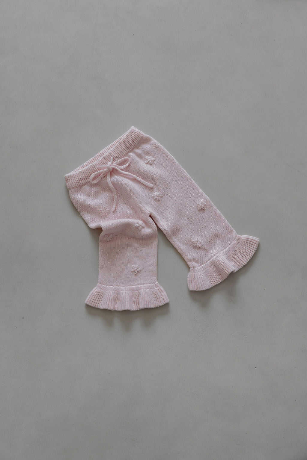 Frill Embroidery Pants | Pink Sky