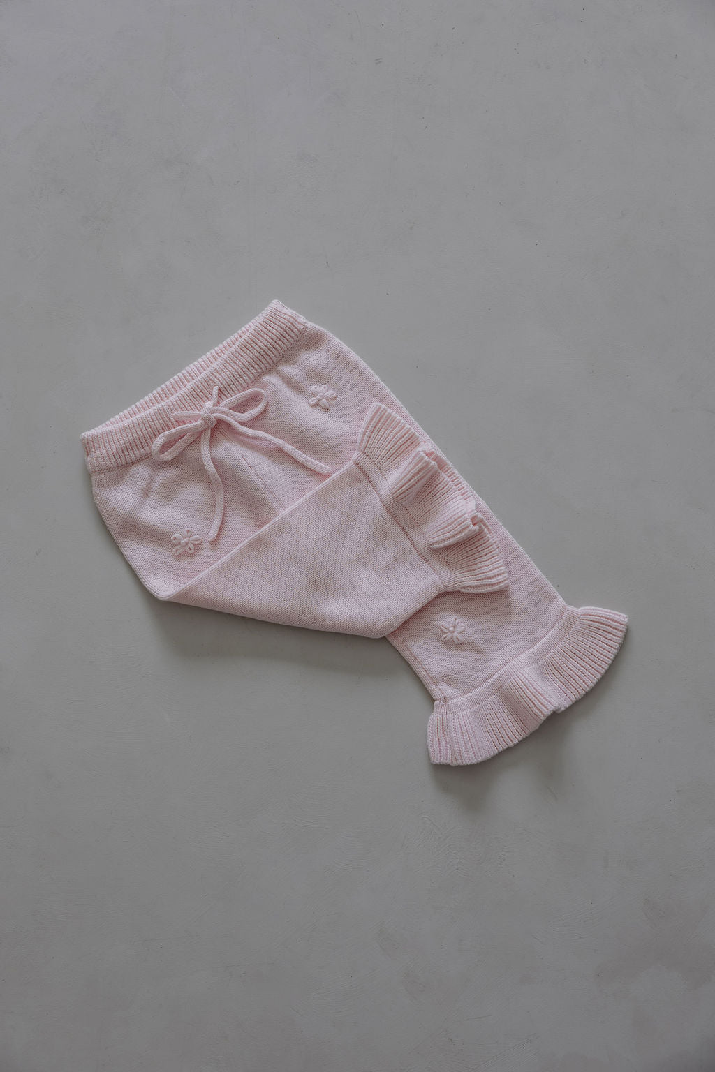Frill Embroidery Pants | Pink Sky