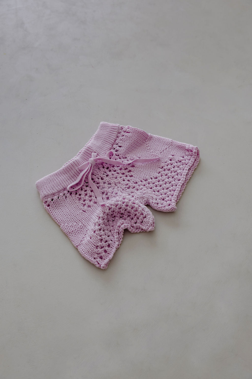 Crochet Flower Shorts | Mauve