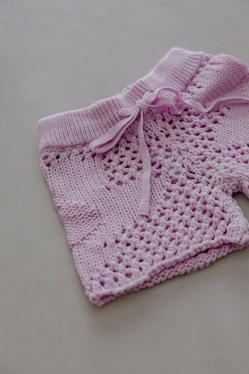 Crochet Flower Shorts | Mauve